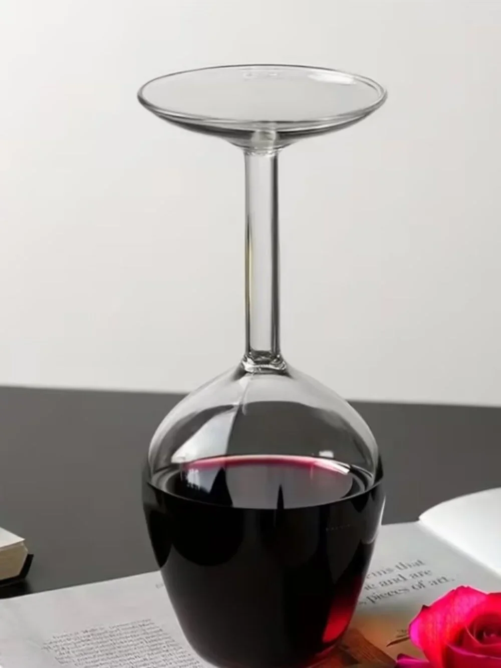 Set Of 2 Inverted Wine Glasses - Brand New - Fun & Unique Gift For Wine Drinkers